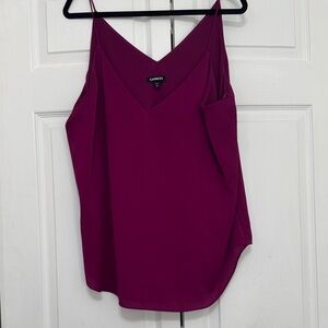 Express Magenta V-Neck Camisole